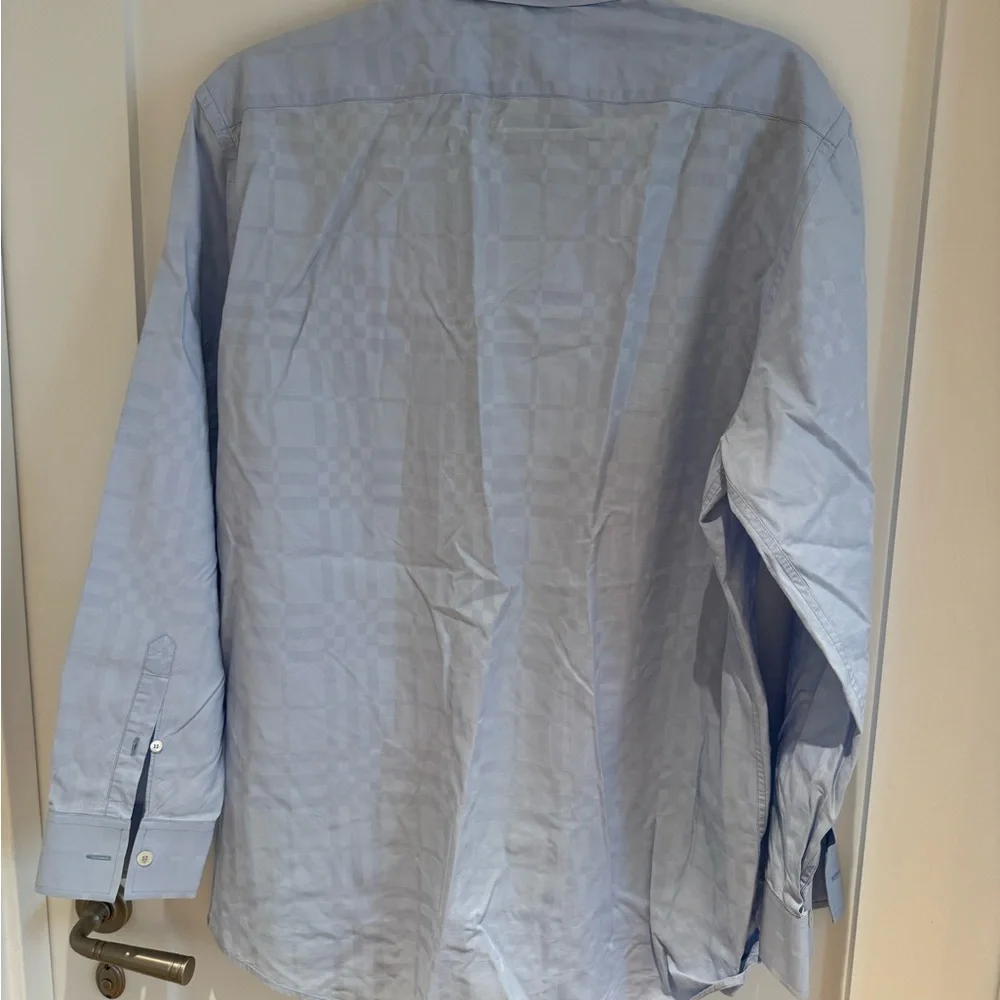 Burberry Light Blue Men's Dress Shirt - Picture 2 of 4